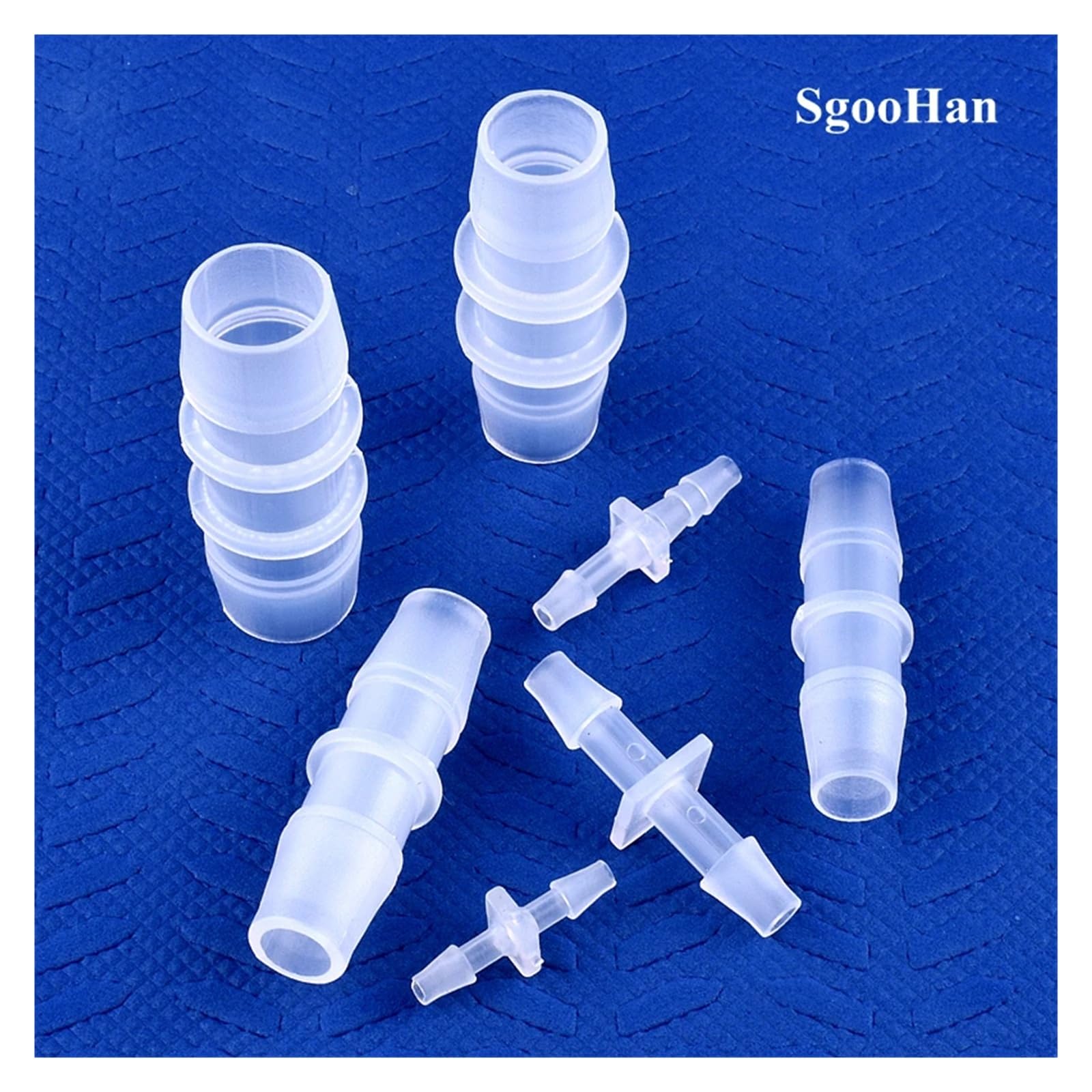 5 ~ 200 sztuk 1,6 ~ 15,8 mm równej średnicy złącza bezpośrednie do akwarium aerator pompa powietrza wąż elastyczny przegub pagoda nawadnianie złączki do węży wodnych (9,5 x 9,5 mm, 200 sztuk)