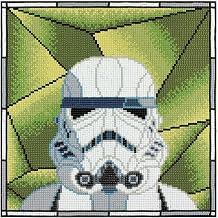 Diamond Dotz Star Wars Stormtrooper Stained Glass Diamond Painting Kit