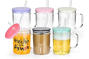Sweet Grain 17oz Sublimation Glass Mugs with Handles