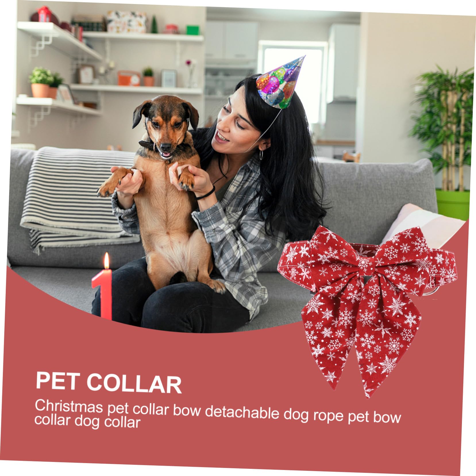 Collier Réglable pour Chaton avec Boucle pour Chat Accessoire De Noël pour Chien Et Animal De Compagnie