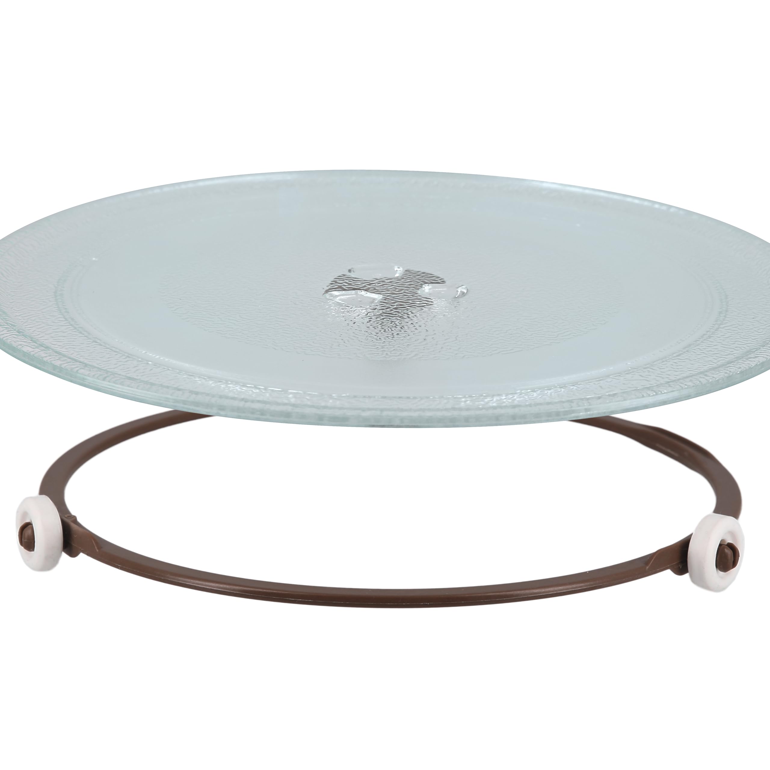 Close-up of the microwave oven's timer dial.