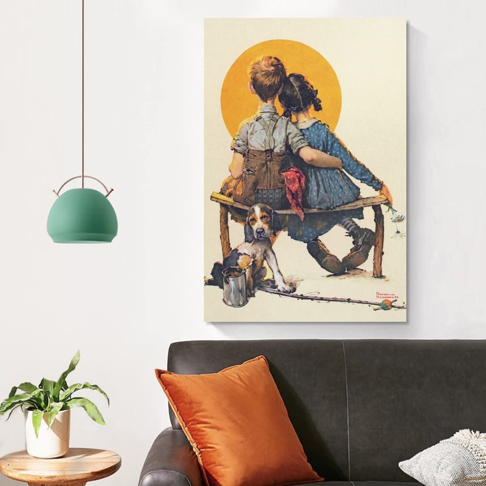 Amazon.co.jp: Norman Rockwellノーマン・ロックウェル画家の作品「月