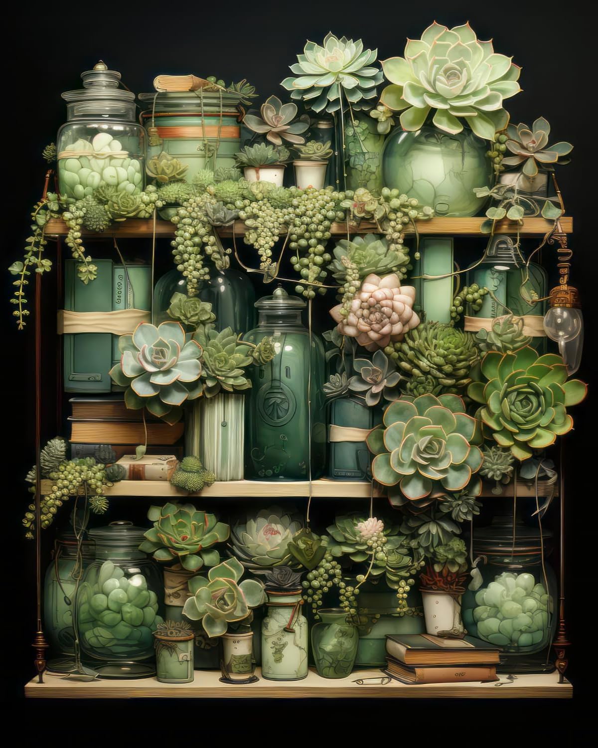 LZLHDE Malen Nach Zahlen Erwachsene, Malen Nach Zahlen Knitterfreie Leinwand Bilder, Paint by Numbers DIY Kreativ Bastelset für Geschenk Heimdekoration 40x50cm