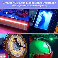Vista 2 de Kit de luz LED mejorado para Lego 100 Villains Building Set, compatible con Lego 43227 (modelo no incluido)
