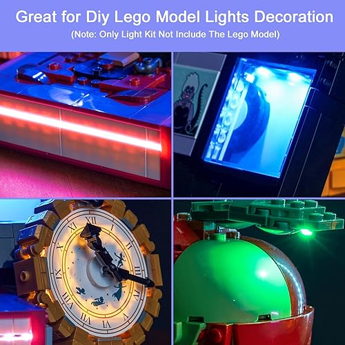 Miniatura 2 de Kit de luz LED mejorado para Lego 100 Villains Building Set, compatible con Lego 43227 (modelo no incluido)