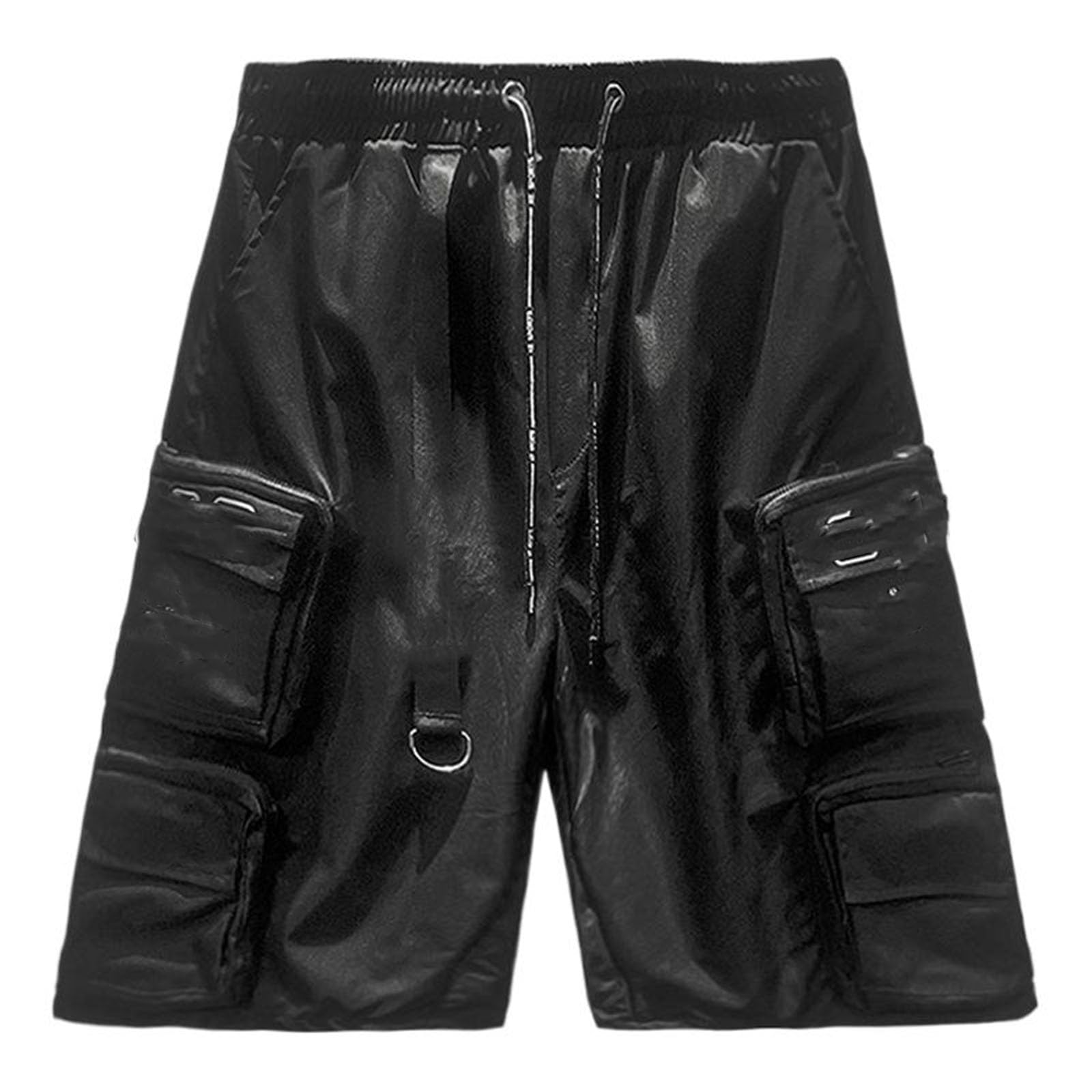 Mens Summer Cargo Shorts Multi-Pocket Loose Athletic Shorts for Man