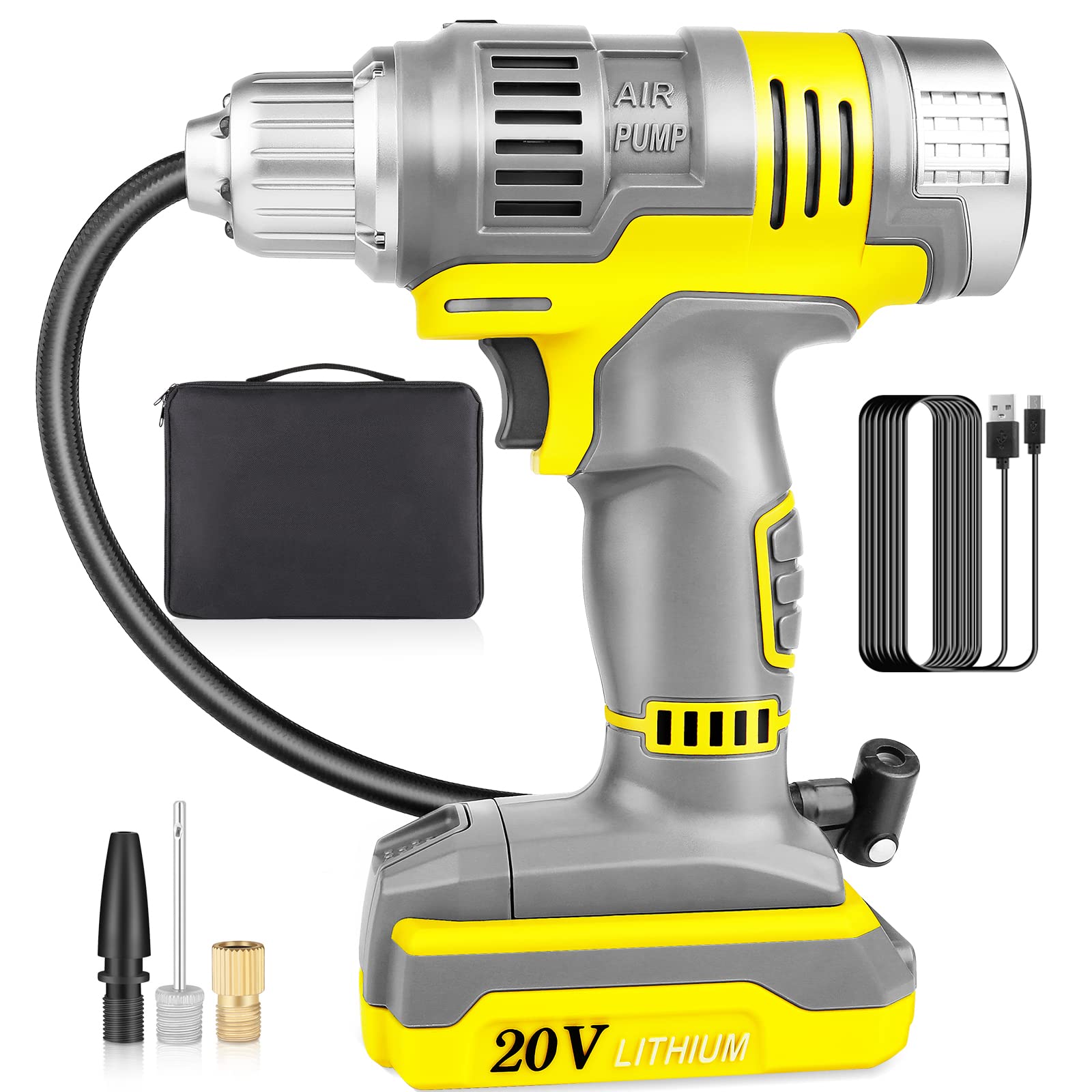 Air Pump Cordless Tire Inflator Air Compressor For Craftsman 20V