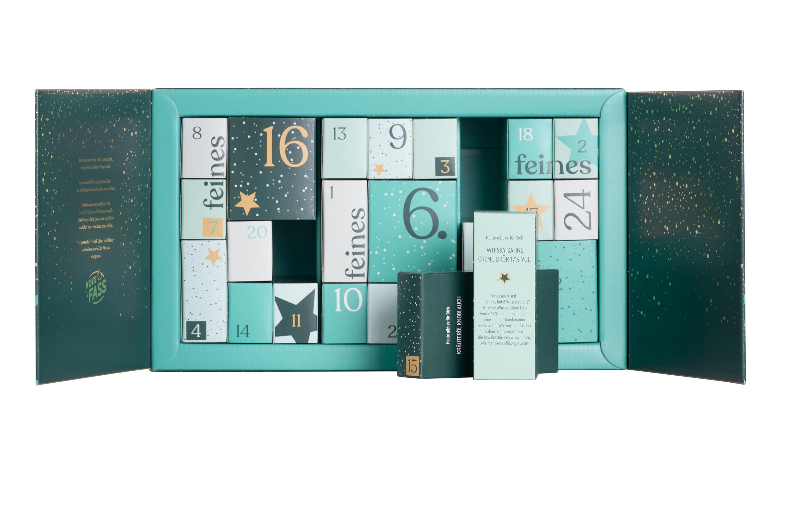 vomFASS Adventskalender - Essig, Öl, Spirituosen, Likör & Feinkost