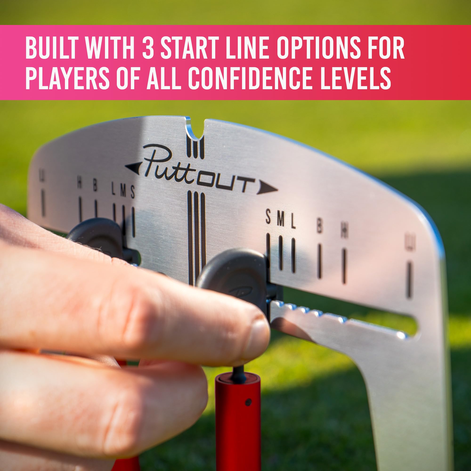 PuttOUT Magnetic Putting Mirror with Adjustable Gate, Training
