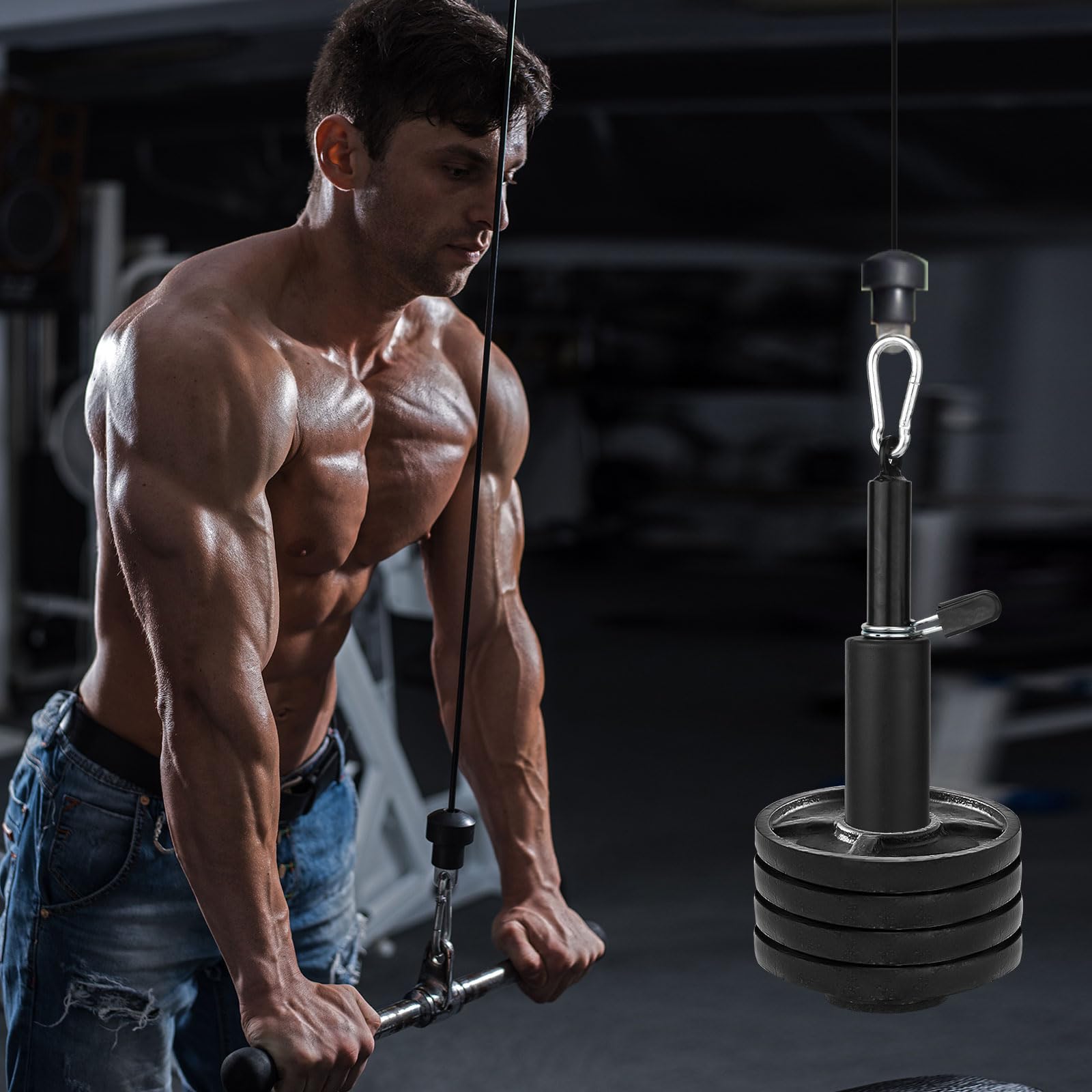 NQEUEPN Perni Carico per Piastra Pesi, Adatti Perni di Caricamento Macchine per Cavi Piastra Pesi Standard da 2,54cm e 5,08cm Perni Palestra per Attrezzature da Allenamento Palestra a Casa
