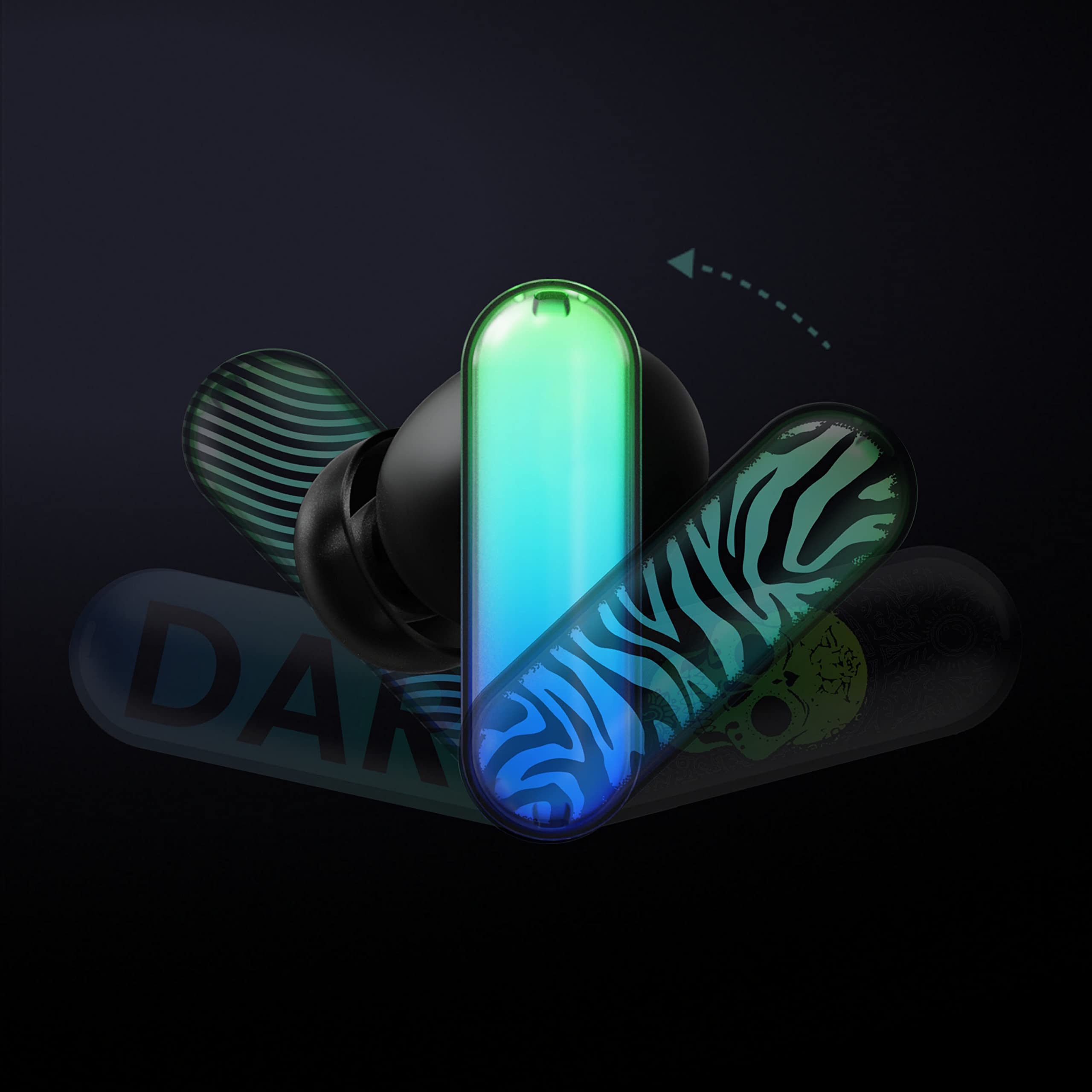 Amazon.co.jp: HHOGene 取り外し可能なイヤホンシェル GPods-The Skull