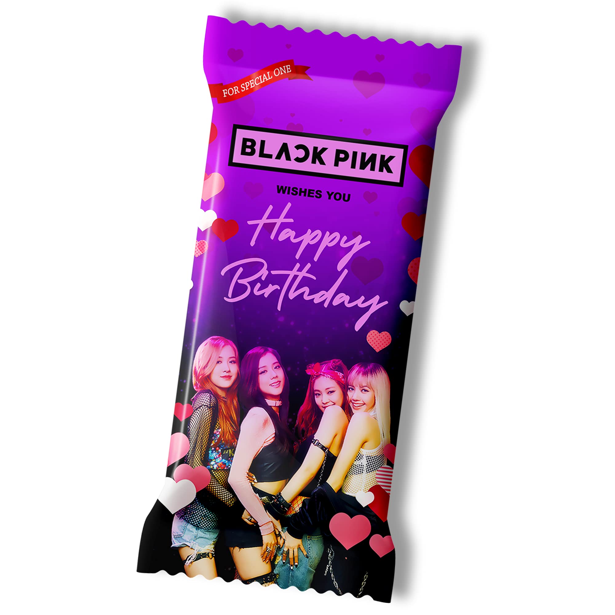Katha Chocolates Blackpink K-Pop, Birthday Chocolate Large Bar For Sister, Girlfriend, Wife, Niece, Mother (Milk Chocolate, 100 Gm)
