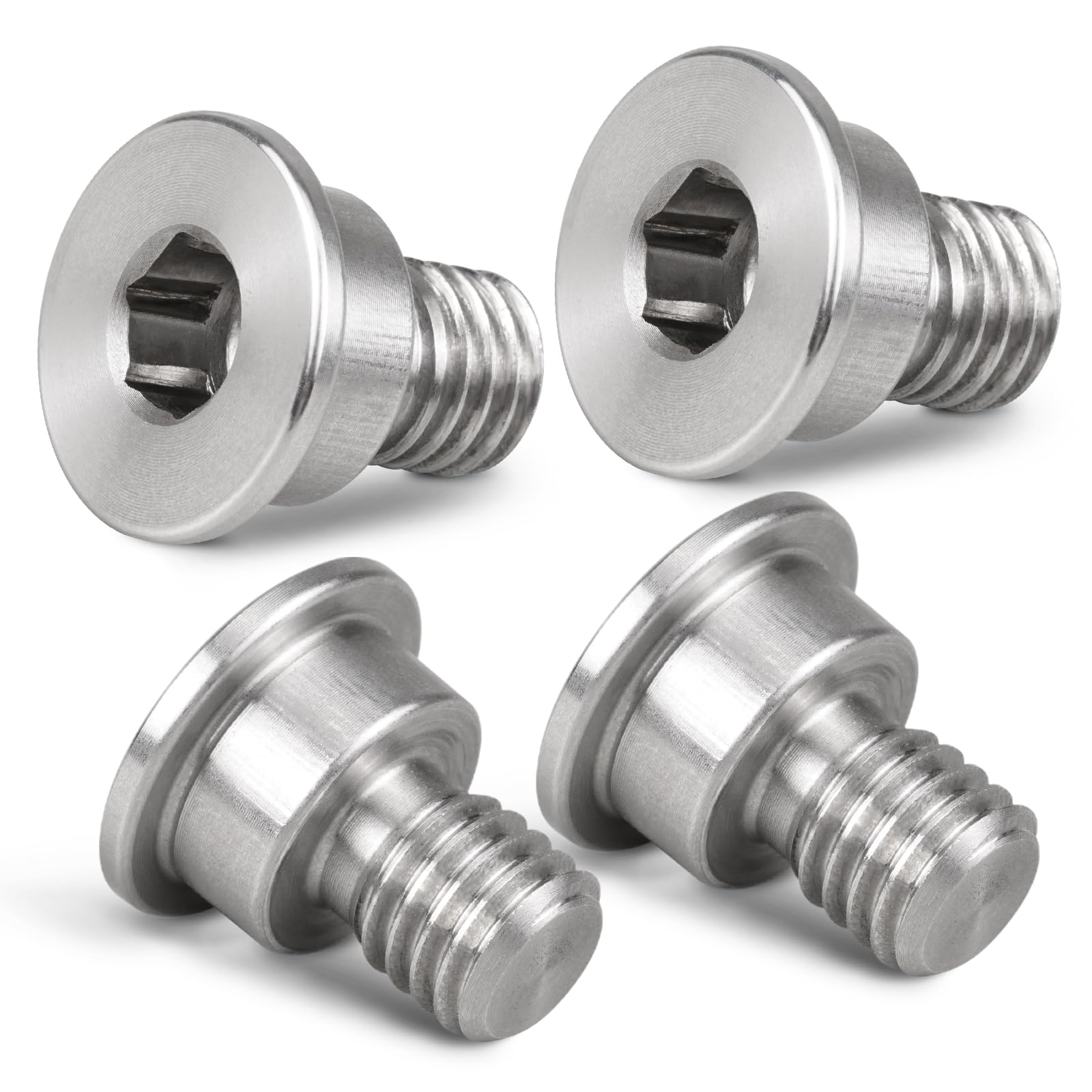Bevinsee 4pcs Stainless Steel Disc Brake Rotor Set Screw 34211161806