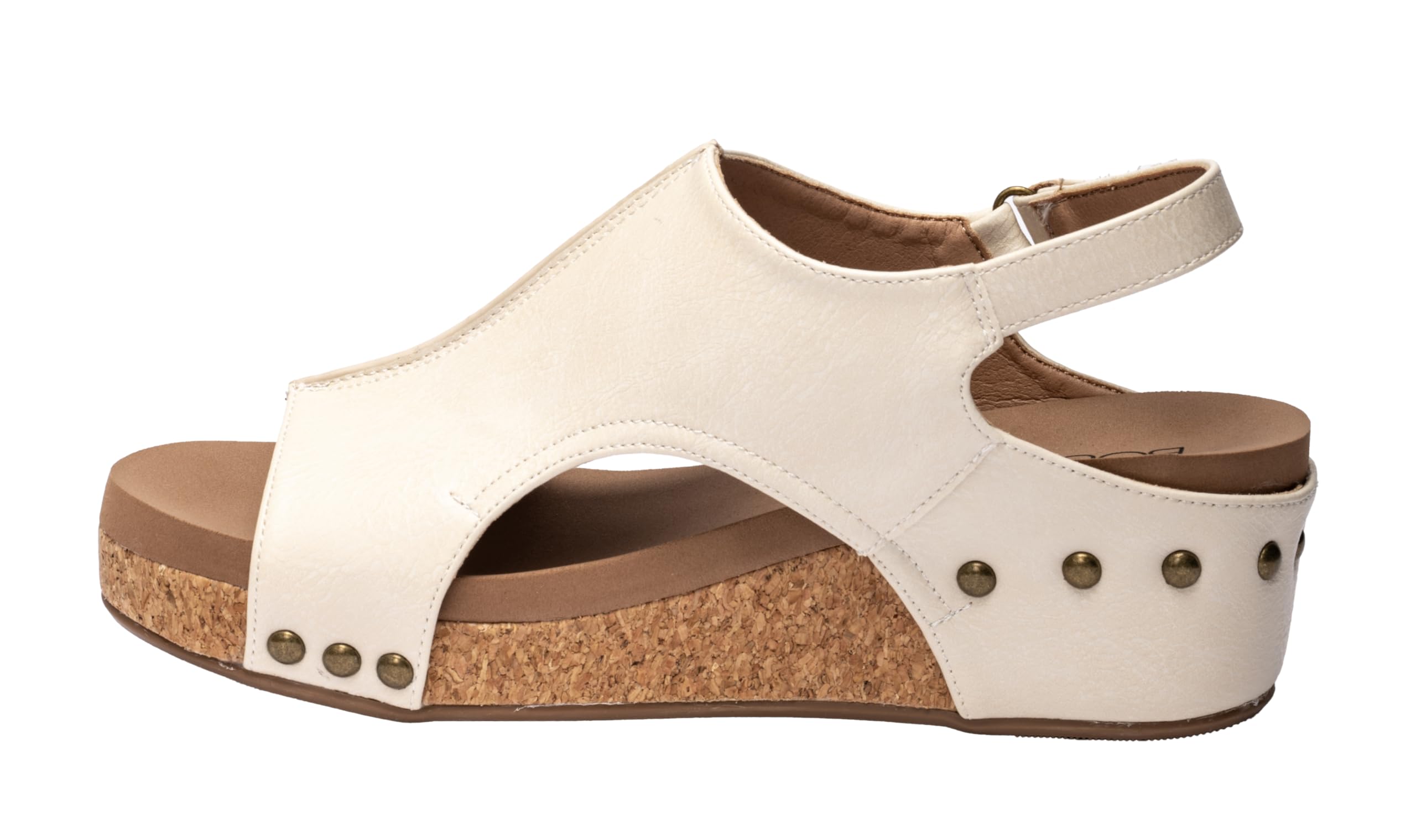 Corkys FootwearWomen's Volta II Wedge Sandal - 2 Inch Cushioned Wedge, Hook & Loop Closure for Comfort & Style, Perfect for Casual & Dressy Outfits, All Day Wear