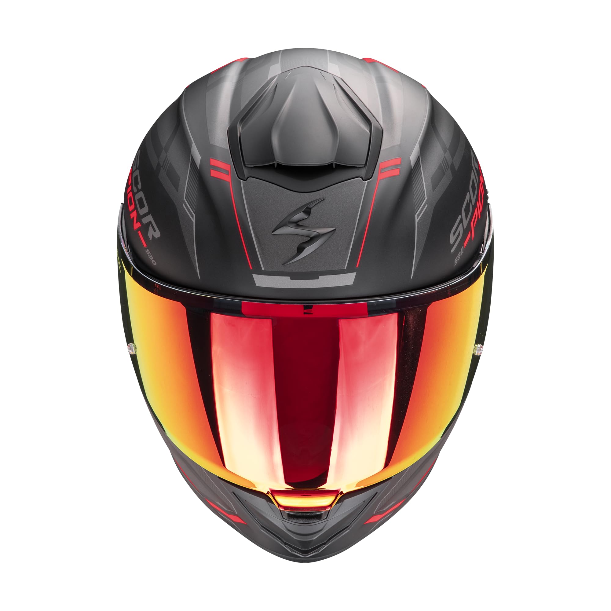 SCORPION EXO-530 AIR SLOPE Nero Opaco-Rosso L