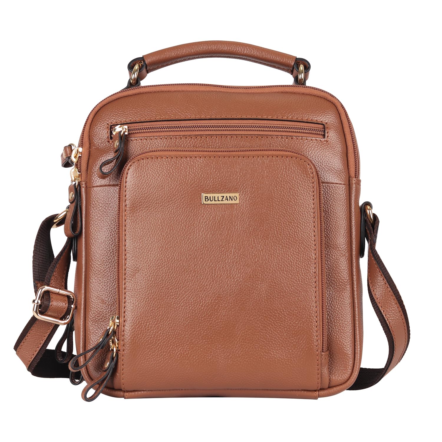 bullzano Uno Geuine Leather Crossbody Messenger Bag For Men-picture-5
