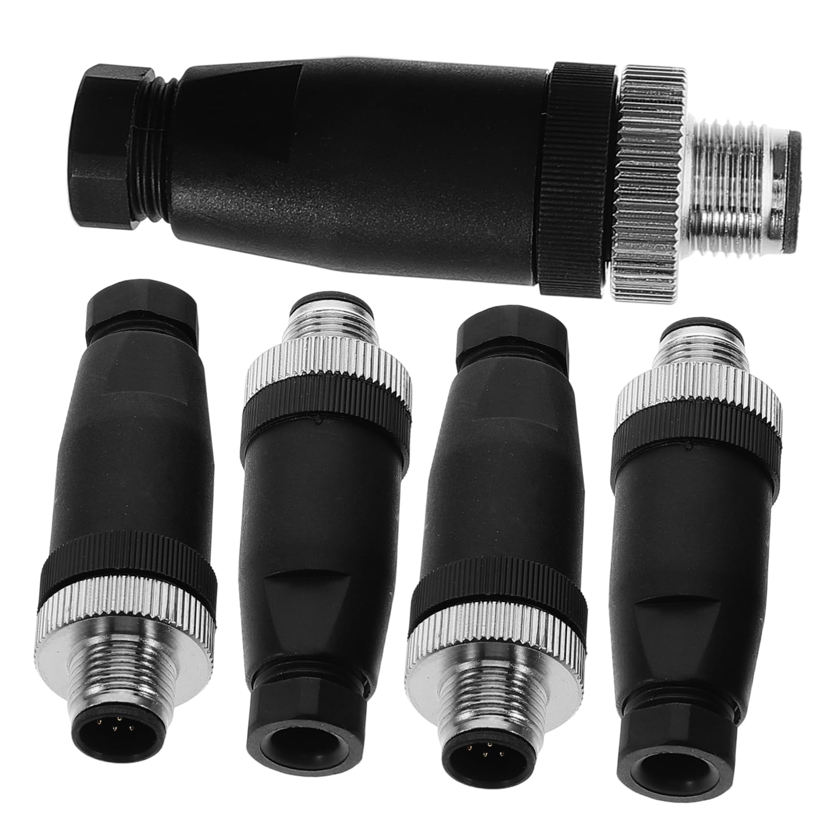 LALAFINA Crimp Connectors for Wiring 8 Pin Male Socket Industrial Wire Connector Waterproof Circular for Machinery Removal Tool