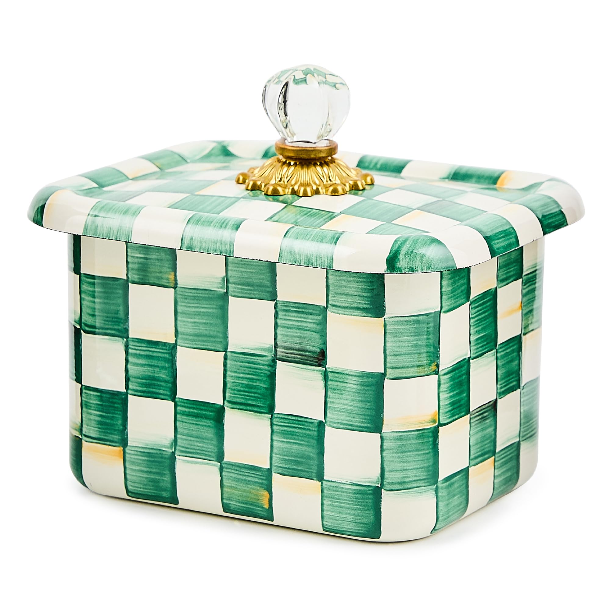 Amazon.com: MACKENZIE-CHILDS Enamel Recipe Box, Index Card Box