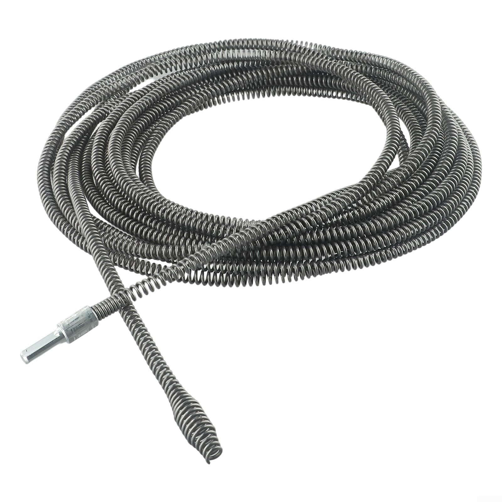 Spring Sewer Dredging Tool, Clog Remover Snake Drain, Electric Drill Drain Dredging Spring Sink Cleaner Sewer Dredging Tool for Kitchen Sink Bathroom Toilet(10 meters)