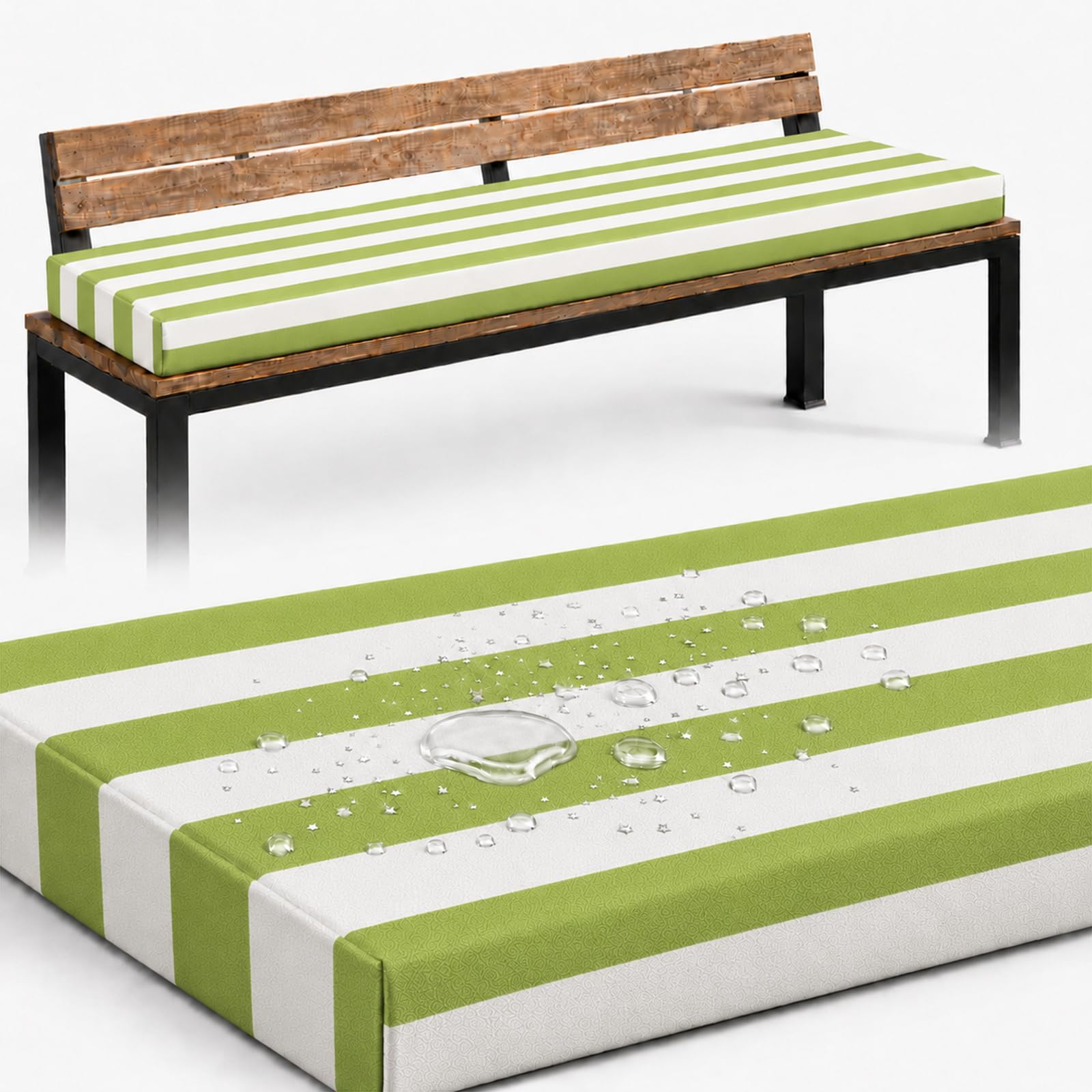Coussin de banc imperméable fini les assises dures et mouillées sur votre terrasse