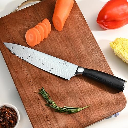 Miniatura 5 de Cuchillo de chef afilado, cuchillo de carne de 8 pulgadas, cuchillos de cocinero de acero inoxidable al carbono, cuchillo de cocina profesional con