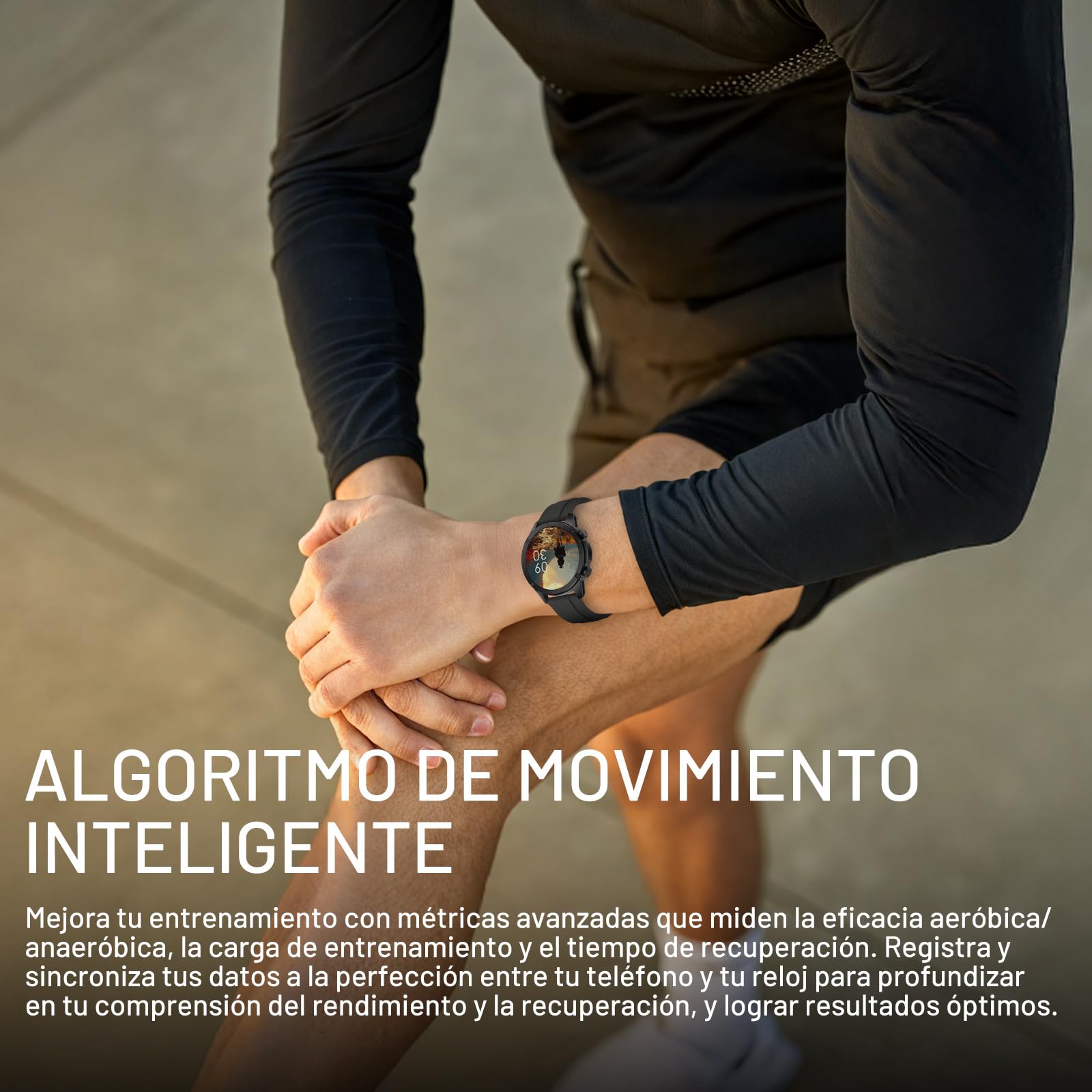Reloj Inteligente Hombre, 1.85" AMOLED Smartwatch con Llamadas Bluetooth, 120 Modos Deportivos Smart Watch con SpO2/Pulsómetro/Monitor de Sueño/Podómetro, Impermeable IP68 Smart Watch Para Android iOS