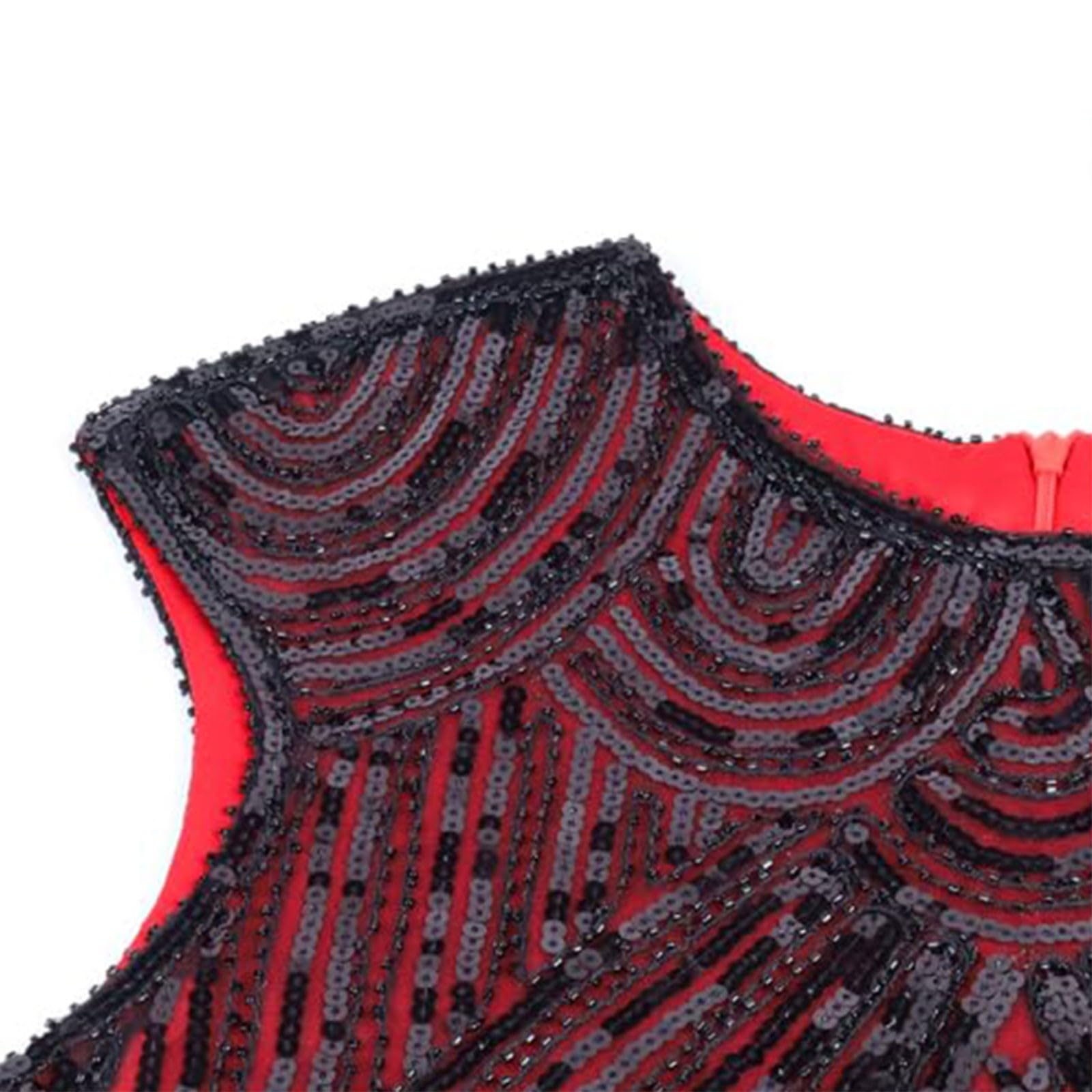 Robe Gatsby Femme Annee 20 Robe À Charleston Retro Robe Vintage Style Années 20 Robe De Soirée Robe Années 1920 Robe Gatsby Femme Annee 20 Grande Taille avec Ensemble d'Accessoires Années 20