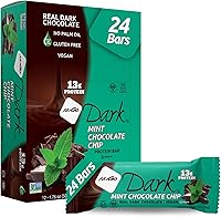 Vista 17 de NuGo Caja variada oscura: pretzel, chispas de chocolate, chispas de chocolate con menta, moca, taza de mantequilla de maní y almendras, 0.43-0.47 oz