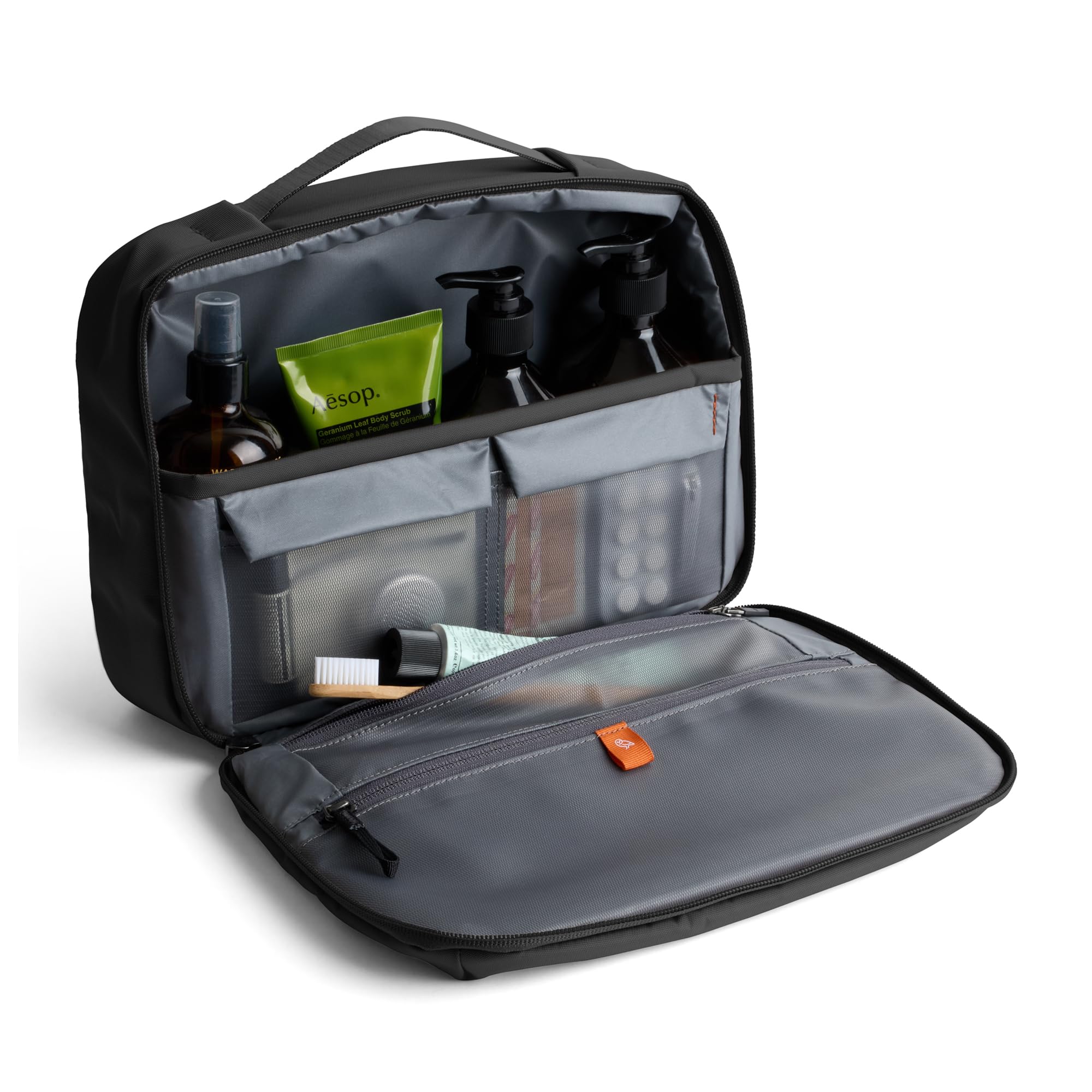 Bellroy Hanging Toiletry Kit Plus (8 Liter hängende Kulturtasche für unterwegs) - Black | 8L hängender Reise-Kulturbeutel für Pflegeprodukte und Essentials