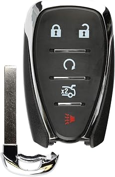 KeylessOption Keyless Entry Remote Smart Car Prox Key Fob W/Key for Chevy Camaro Malibu Cruze 2016-2020 HYQ4EA