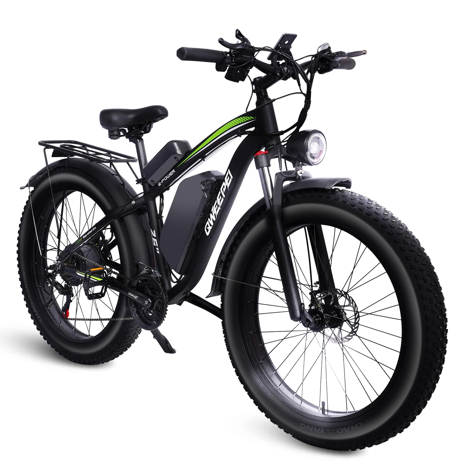 Fat Tire Electirc Bike for Adults 1000W Brushless Motor Ebike Mountain Bike 34MPH 17.5AH 840WH Battery,70 Miles e Bike 21-Speed Gears,Beach Mountain Snow Adult Electric Bicycles E-Bike
