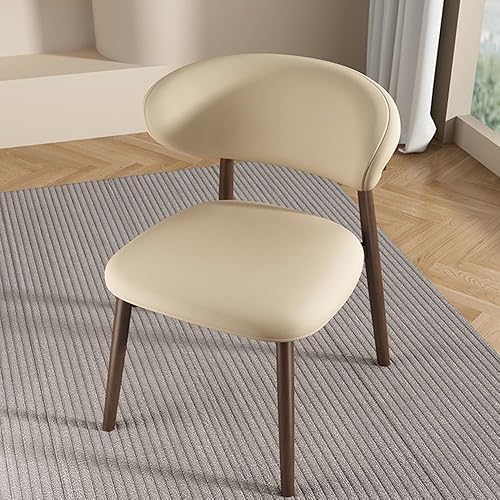 Miniatura 7 de Sillas de comedor, patas de metal sillas de comedor modernas sillas de cocina sin brazos con respaldo, Sillas para comedor (caqui)