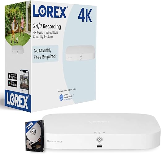 Lorex 4K 8-Channel 2TB NVR with Smart Motion Detection & Voice Control (refurbished)
