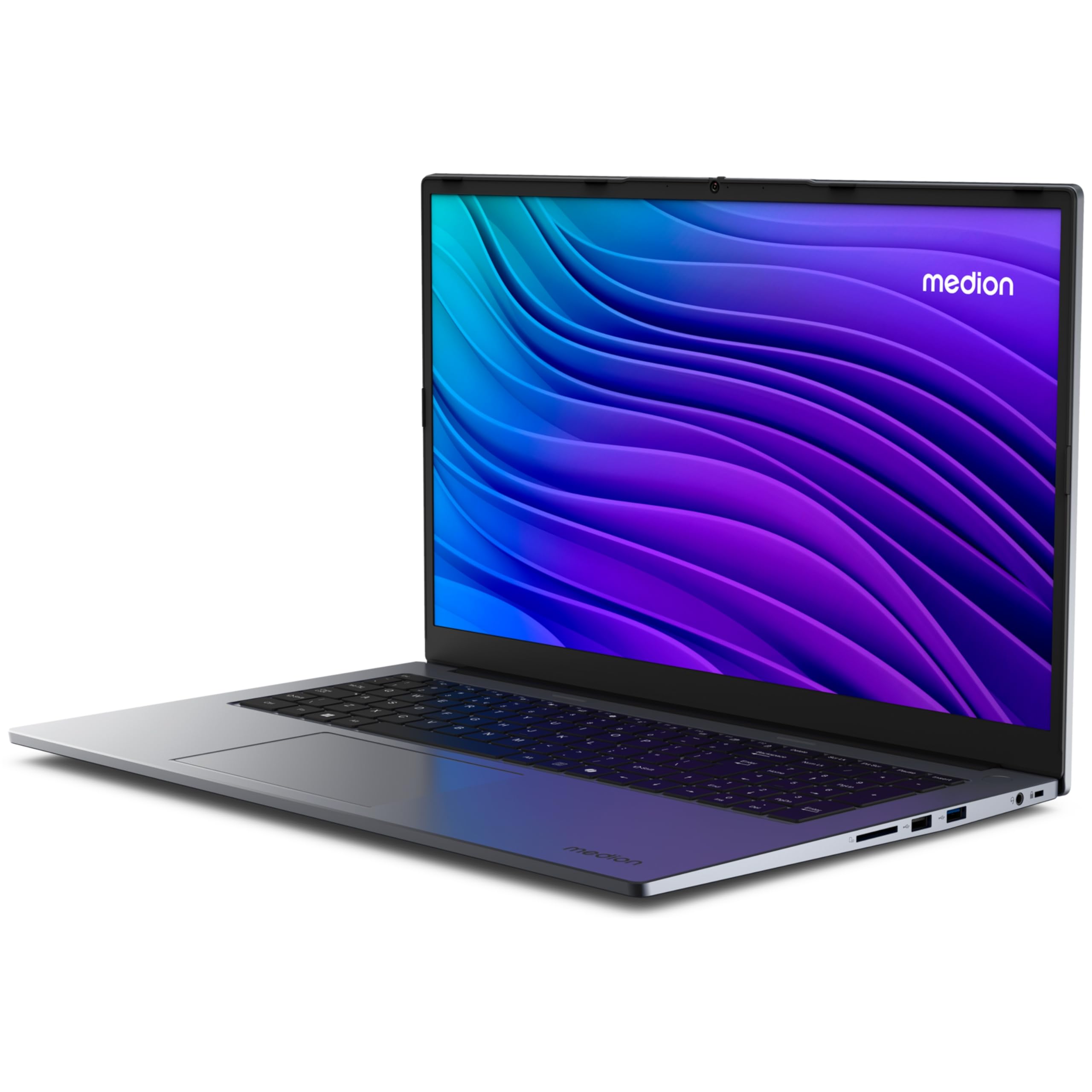 MEDION Ordinateur Portable Laptop 17 Pouces 17,3'' Full HD E17223 (Intel N100, 4 Go de RAM DDR4, 128 SSD, Webcam HD, Wi-Fi, Mode Win 11 S)