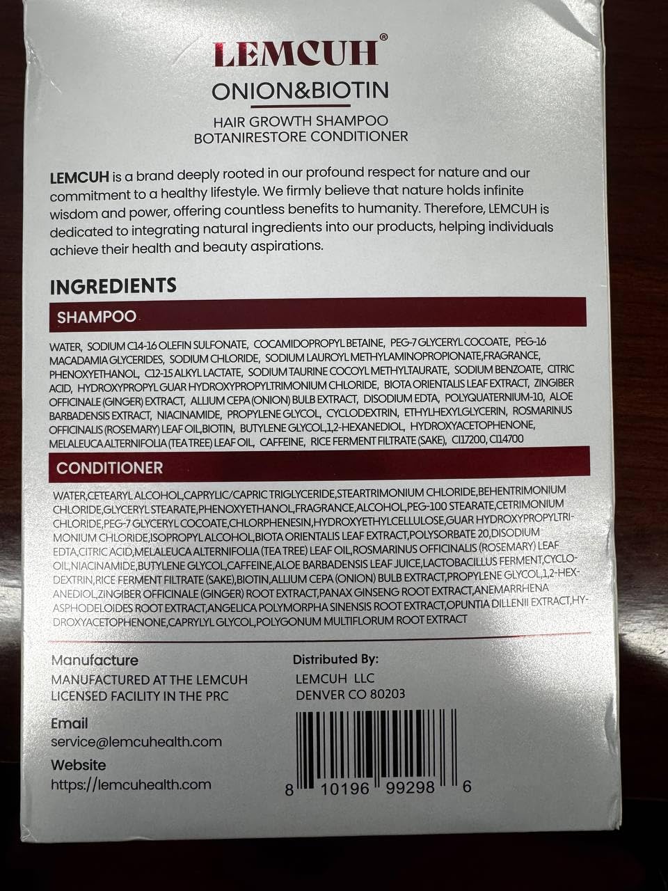 Gentle Shampoo & Conditioner Set for Thinning Hair and Itchy Scalp – Natural Biotin, Onion & Rosemary Formula, Sulfate Free, Paraben Free, Nourishing, Safe for Sensitive Scalp, 12.5 Fl Oz - Image 8