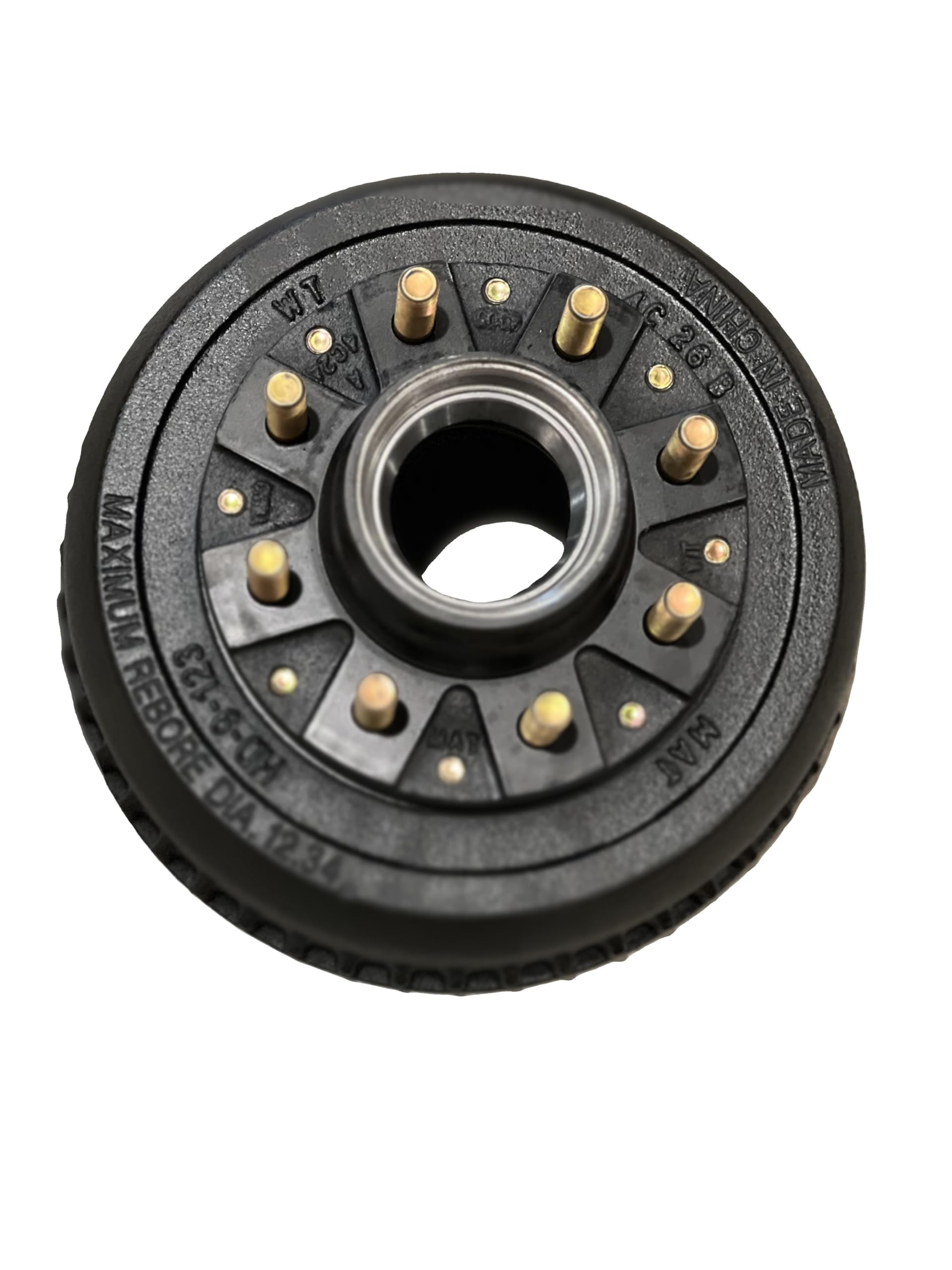 M-Parts Replacement for Dexter Hub Brake Drum Fits 12-1/4 x 3-3/8