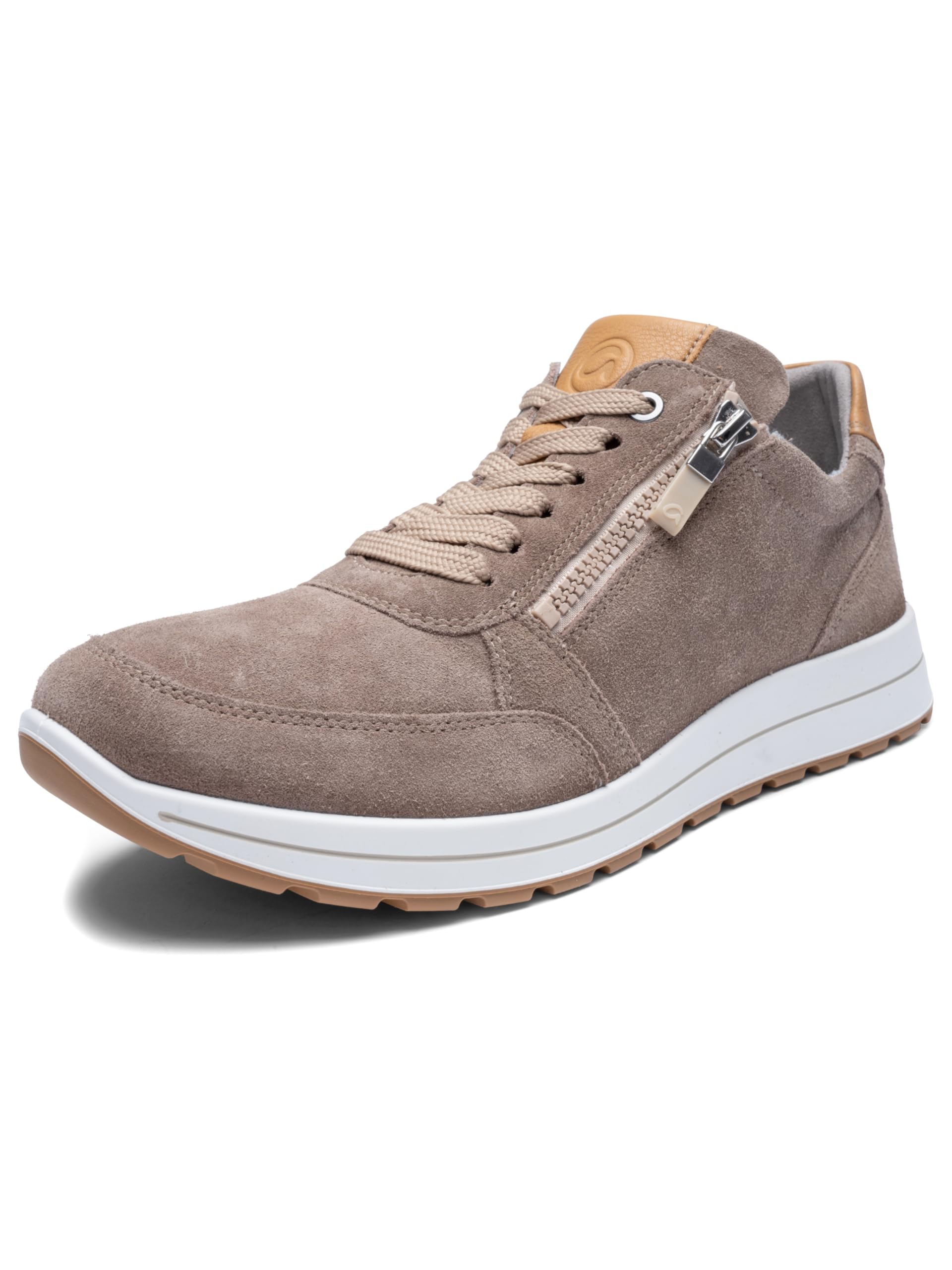 ARA Men's Matteo Sneaker, Grigio Caramel, 8 UK
