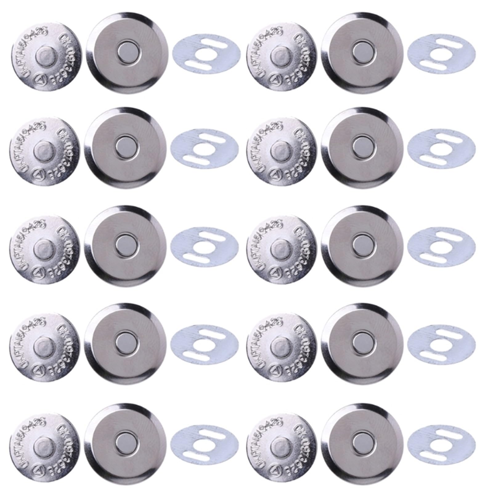 Magnetic Press Studs 10 Sets Metal Magnetic Snap Clasps 14mm 16mm for Sewing Purse Handbag Bag Craft Drop Shipping