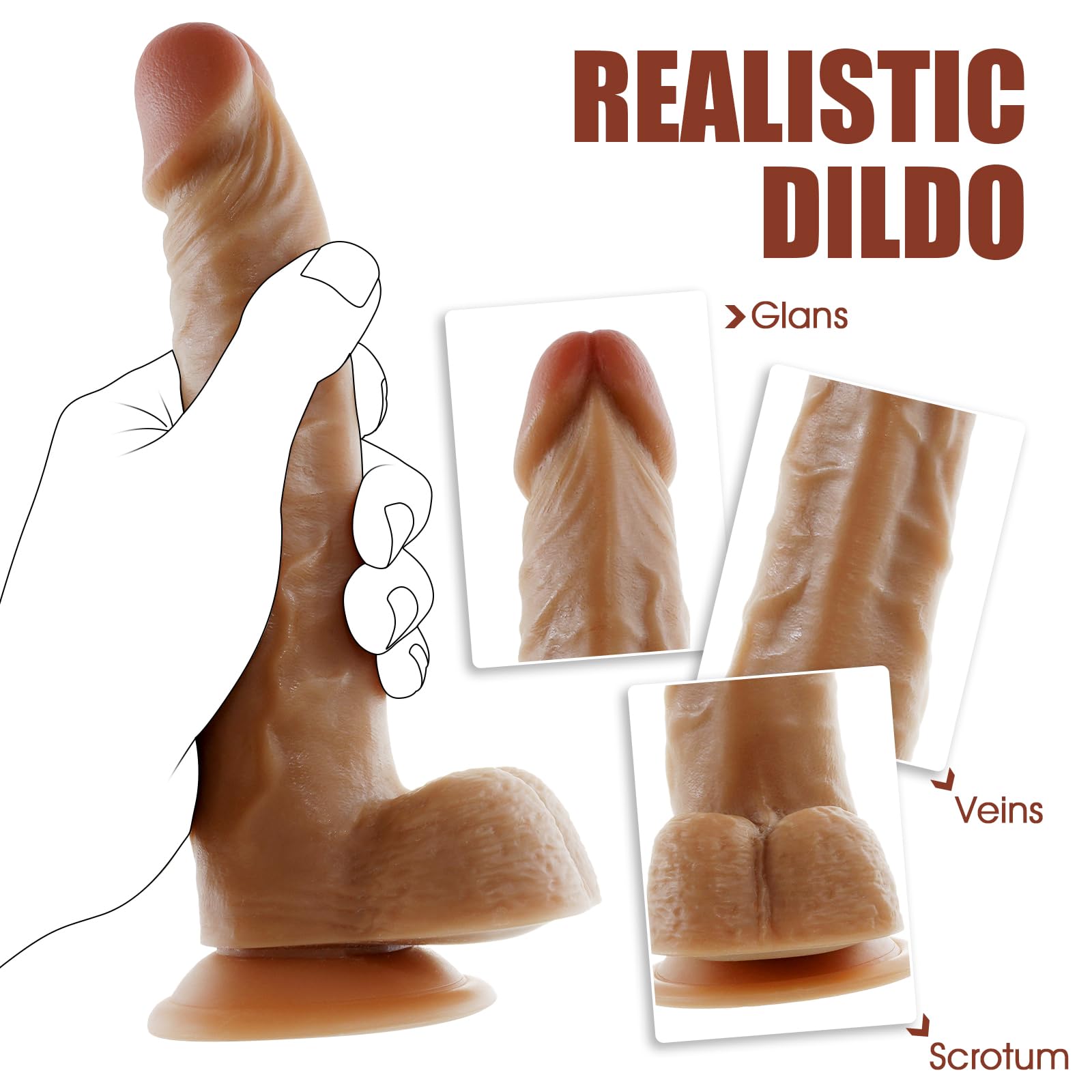 Dildo Realistico Vibratoreper Donna Professionale Clotoride Sexytoysys Donna,Vibratore Anale Sex Toys Uomo Telecomando,Fallo Realistici Vibrante Pene Finto Stimolatore per Punto G Vagina Massaggiatore