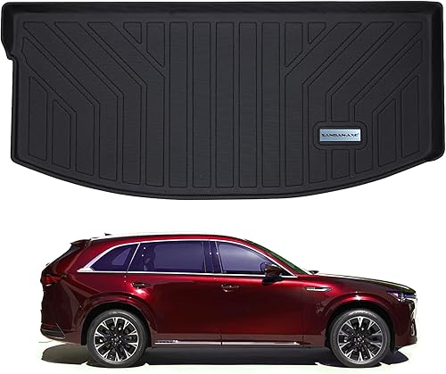 Miniatura 1 de SANBAN-AXE Revestimiento de carga personalizado para Mazda CX-90 2024, accesorios de TPE para todo tipo de clima, alfombrilla de carga trasera