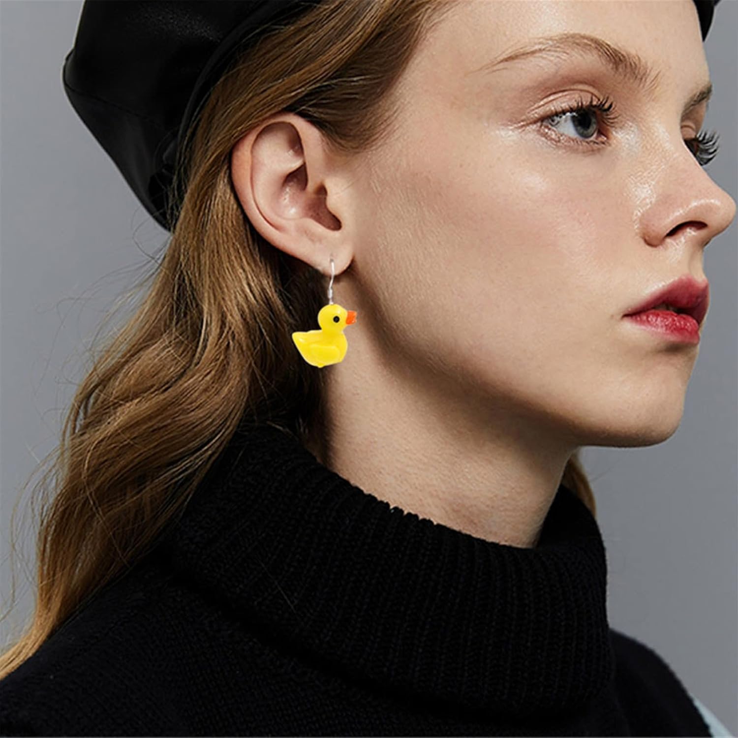 ONLYJUMP Acrylic Cute Mandarin Duck Earrings Fashion Unique Personalized Earrings Funny Statement Earrings Sweet Animal Duckie Dangling Earring for Women Charming Jewelry Gift - Image 4