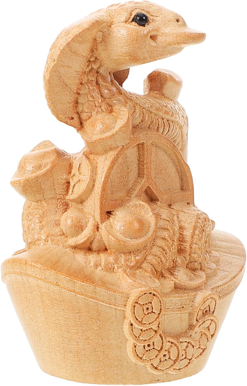 Feng-Shui-Pferdestatue Aus Harz – Goldenes Pferd Für Mehr Wohlstand & Glück (26,5 Cm) – Deko Für Zuhause, Büro & Garten
