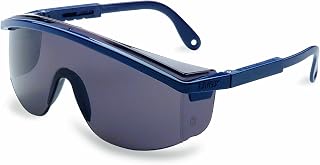 Uvex S2514 Astrospec OTG 3001 Safety Eyewear, Blue Frame, Gray Ultra-Dura Hardcoat Lens