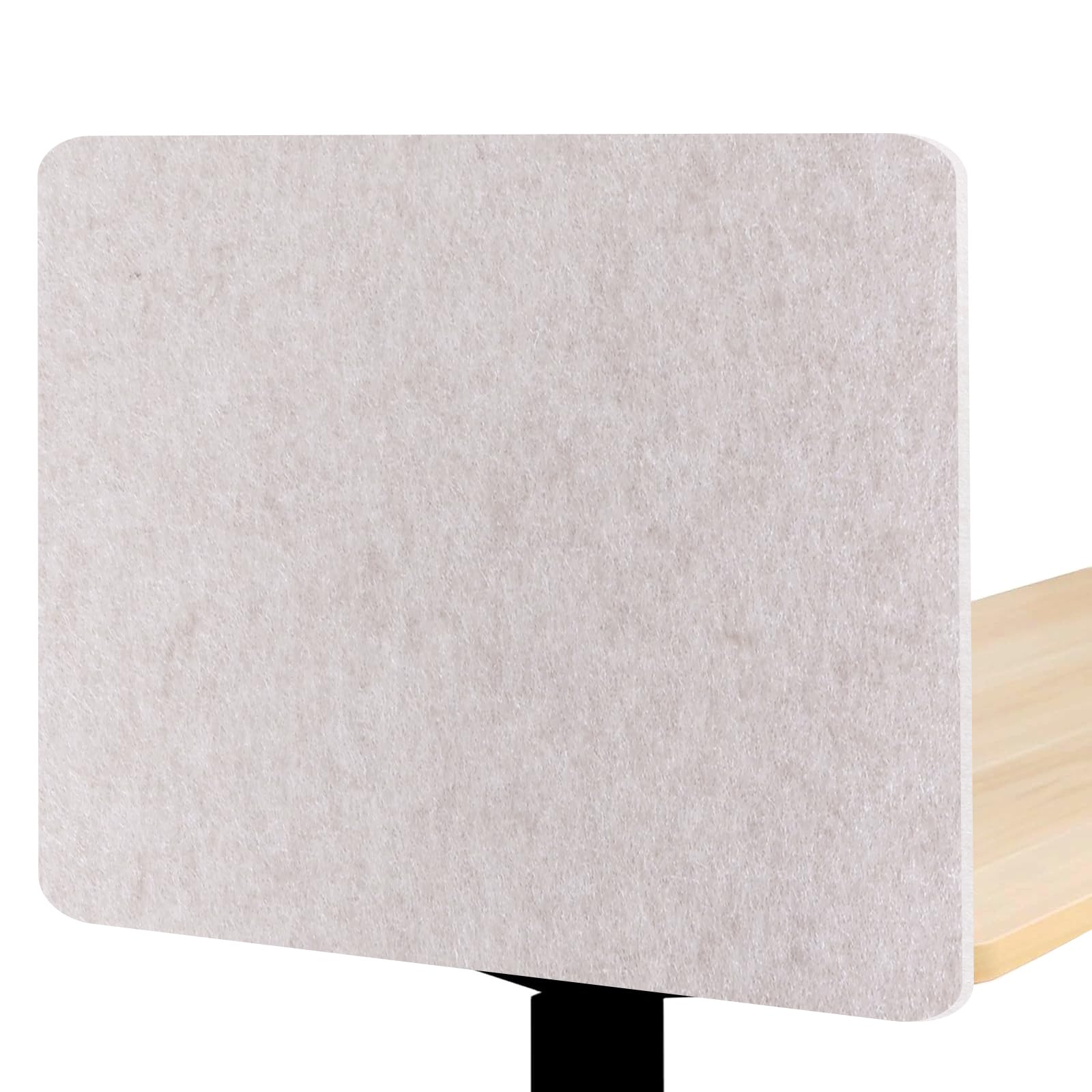 Desk Divider, Clamp On Felt Desk Privacy Panels, Acoustic Sound Absorbing Desk Partition for Office Desk, Reduce Distractions, Oatmeal, 2 Pack, 16 x 24 in
