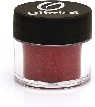 GLITTIES - Obsession - Cosmetic Grade Extra Fine .006" Loose Glitter Powder Safe for Skin! Perfect for Makeup, Body Tattoos, Face, Hair, Lips, Soap, Lotion, Nail Art - 10 Gram Jar