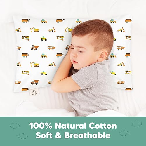 Miniatura 150 de KeaBabies Funda de almohada para niños pequeños de 13 x 18 pulgadas, funda de almohada de algodón orgánico para niños, niñas, funda de algodón suave