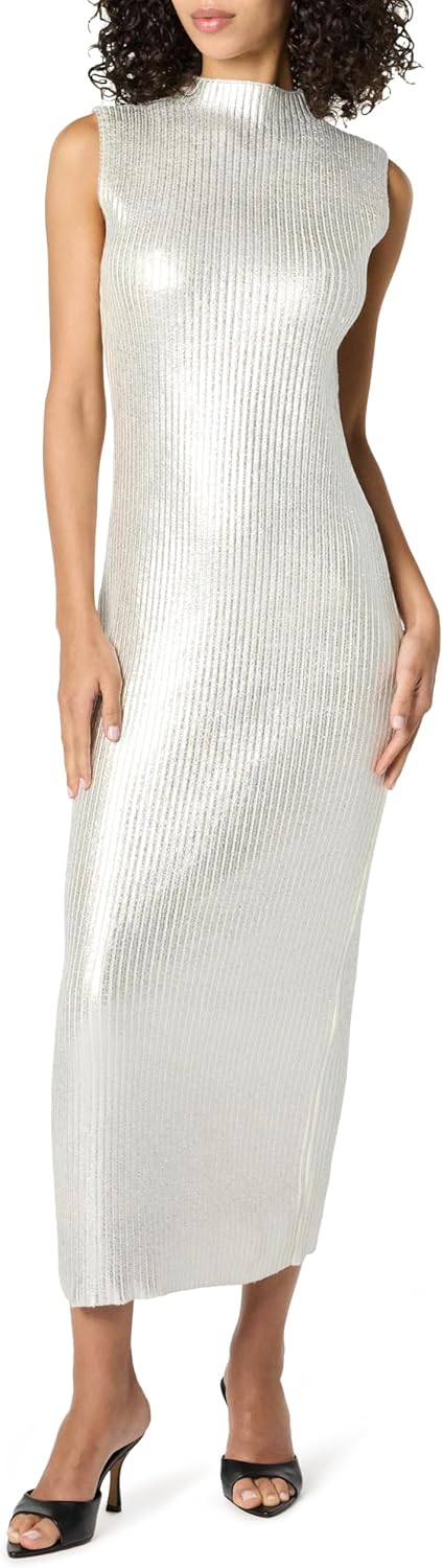 The Drop Womens Jodi Mock Neck Dress Sweater Maxi