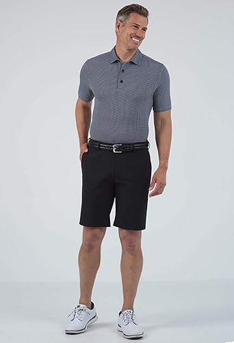 Miniatura 9 de IBKUL Polo de manga corta para hombre con protección solar UPF 50+ Icefil Cooling Tech Mini Check 94754