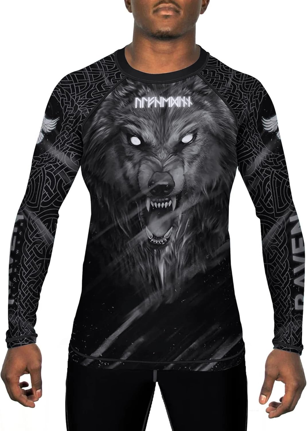 Raven Fightwear メンズ 北欧 ウルフウォリアー Ulfhedinn 2.0 BJJ ラッシュガード 長袖 MMA ブ