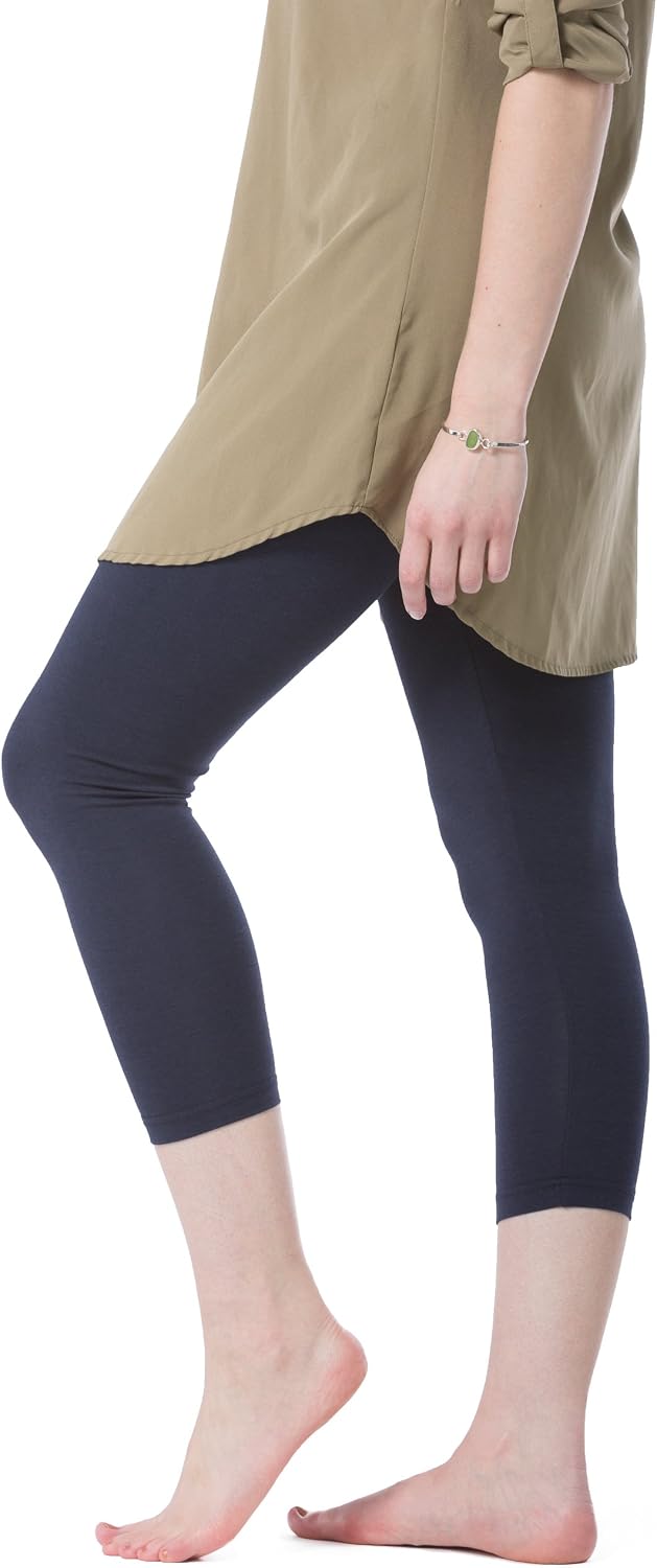Fishers Finery Ecofabric Capri Legging; Casual Lounge Legging